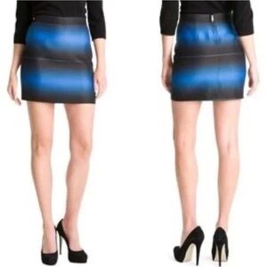 MARC by Marc Jacobs LIDA Mini/Short Skirt Ombre Blue/Black - Size 4
